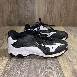 Mizuno 9 Spike Adv Franchise 8 Baseball Cleats Youth Size 12 Black Shoes 320507